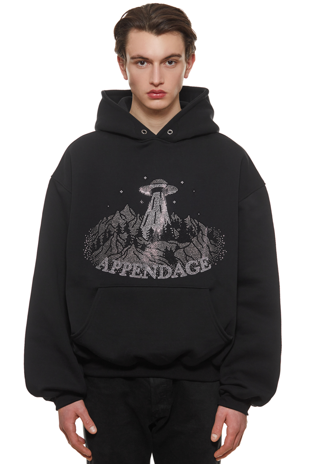 BLACK U.F.O HOODIE – AN – APPENDAGE